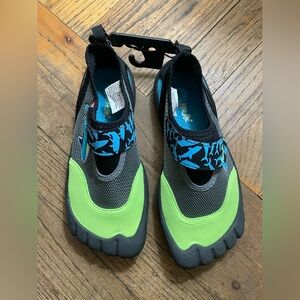 NWOT Newtz Boys Aqua Shark Shoes size 13-1